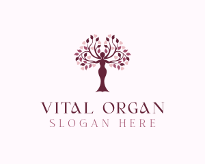 Woman Organic Beauty logo design