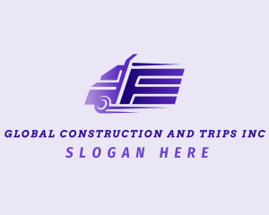 Fast Truck Letter E Logo