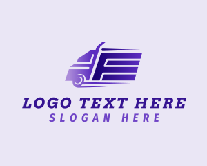 Fast Truck Letter E Logo