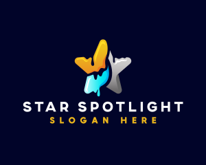 Painting Artistic Star logo design