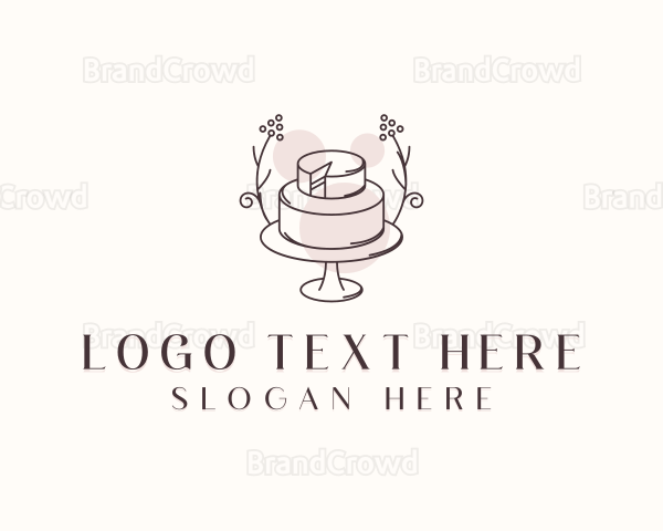 Sweet Wedding Cake Logo