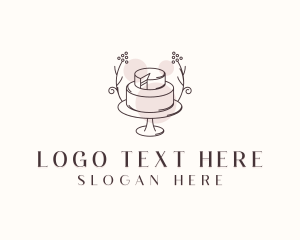 Food Blog - Sweet Wedding Cake logo design