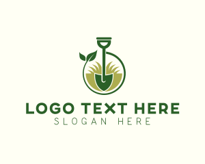 Garden Shovel Landscaping Logo