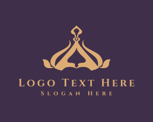 Glam - Deluxe Gold Crown logo design