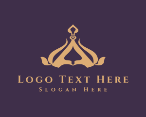 Tiara - Deluxe Gold Crown logo design