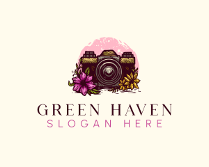 Foliage - Floral Photography Camera logo design