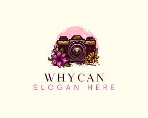 Photo - Floral Photography Camera logo design