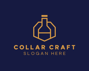 Gold Wine Bottle logo design