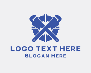 Tools - Plumbing Wrench Tools logo design