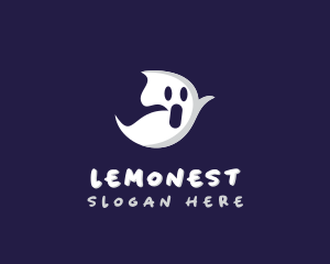 Horror - Halloween Cartoon Ghost logo design