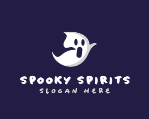 Halloween - Halloween Cartoon Ghost logo design