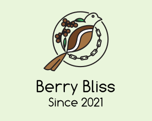 Berries - Dove Coffee Berries logo design