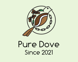 Dove Coffee Berries  logo design