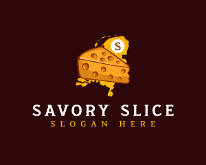 Netherlands Cheese Slice logo design