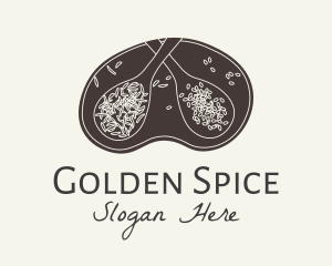 Herbs Spices Badge logo design