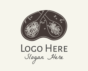 Culinary - Herbs Spices Badge logo design