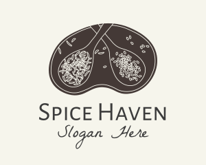 Herbs Spices Badge logo design