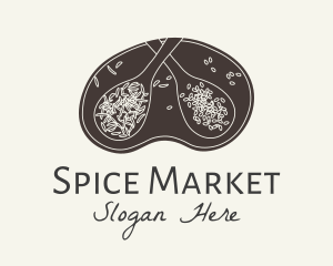 Herbs Spices Badge logo design