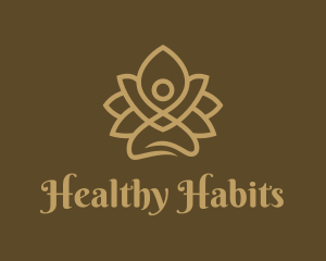 Healthy Yoga Wellness  logo design