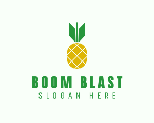 Pineapple Bomb Fruit  logo design