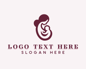 Postnatal - Breastfeeding Infant Childcare logo design