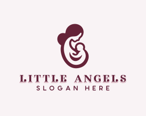 Breastfeeding Infant Childcare logo design