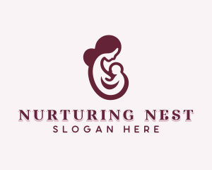 Breastfeeding Infant Childcare logo design