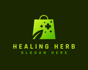 Medicine Health Shopping Bag logo design