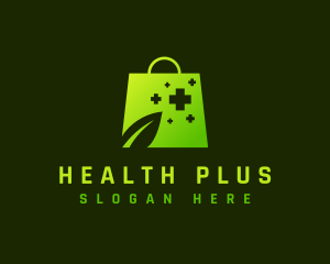 Medicine Health Shopping Bag logo design