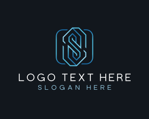 Geometric - Tech Startup Letter S logo design