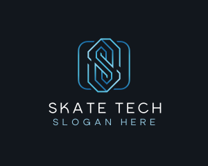 Tech Startup Letter S logo design