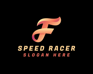 Race - Gradient Fast Racing logo design