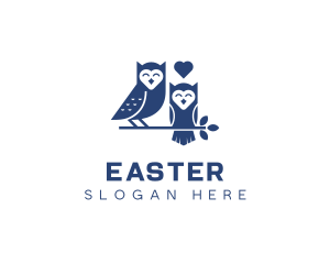 Hooter - Owl Bird Aviary logo design