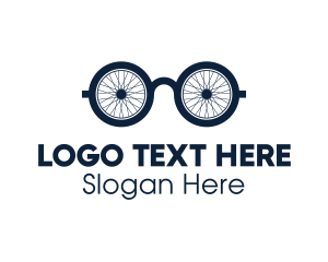 Fitness - Cycling Geek Glasses logo design
