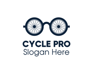 Cycling Geek Glasses logo design