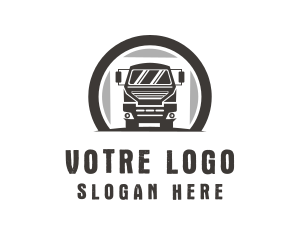 Driving Truck Transport Logo
