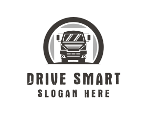 Driving Truck Transport logo design