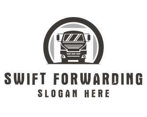 Driving Truck Transport logo design