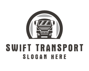 Driving Truck Transport logo design