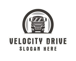 Drive - Driving Truck Transport logo design