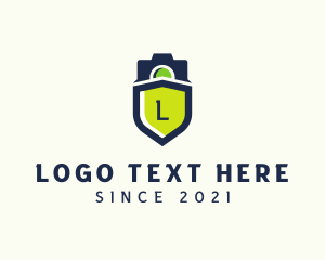 Vlogger - Camera Shield Protection logo design