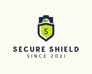 Camera Shield Protection logo design
