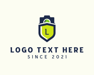 Blogger - Camera Shield Protection logo design