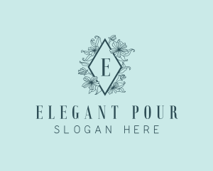 Floral Wedding Event logo design