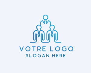 Social - People Manpower Outsourcing Employer logo design
