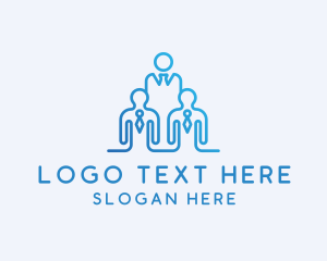 Social - People Manpower Outsourcing Employer logo design