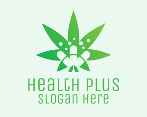Medicine - Medicinal Marijuana Leaf logo design