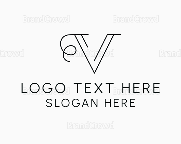 Generic Professional Letter V Logo