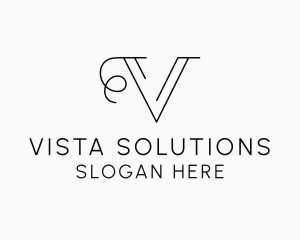 Generic Professional Letter V logo design