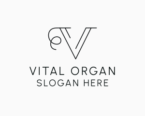 Generic Professional Letter V logo design